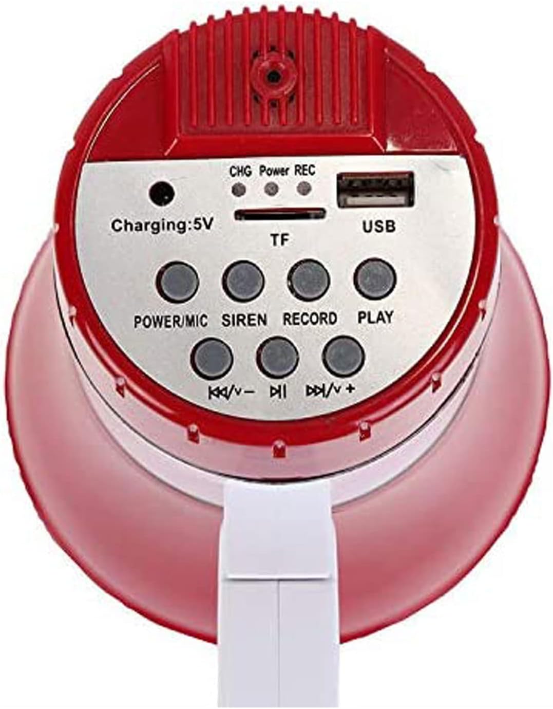 Portable Megaphone Portable Megaphone Speaker USB Handheld Bullhorn 20 Watts Extra Loud Megaphone with Built-in 240s Recording Adjustable Volume Speaker Siren Bullhorn