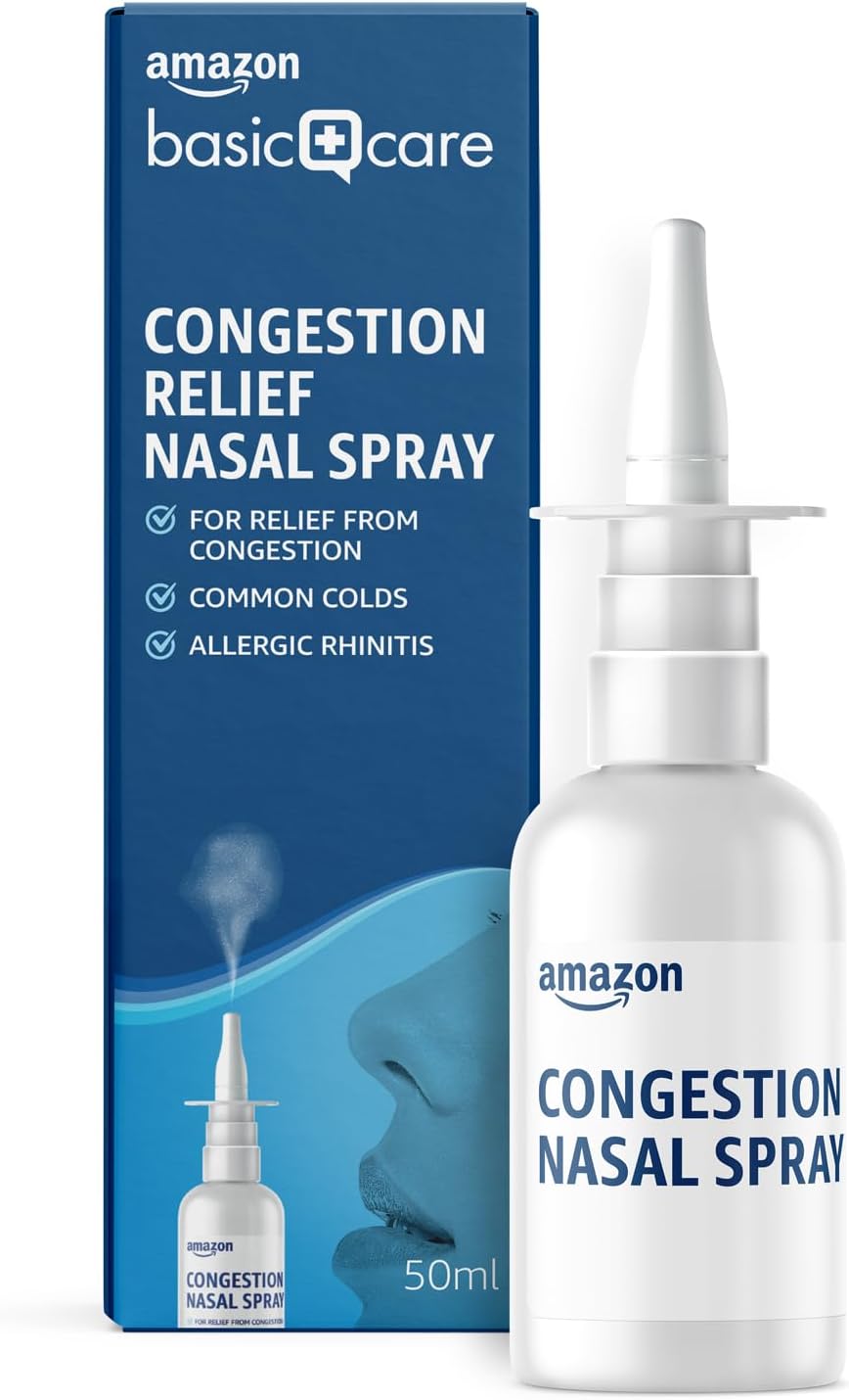 Amazon Basic CareCongestion Relief Nasal Spray 50 ml