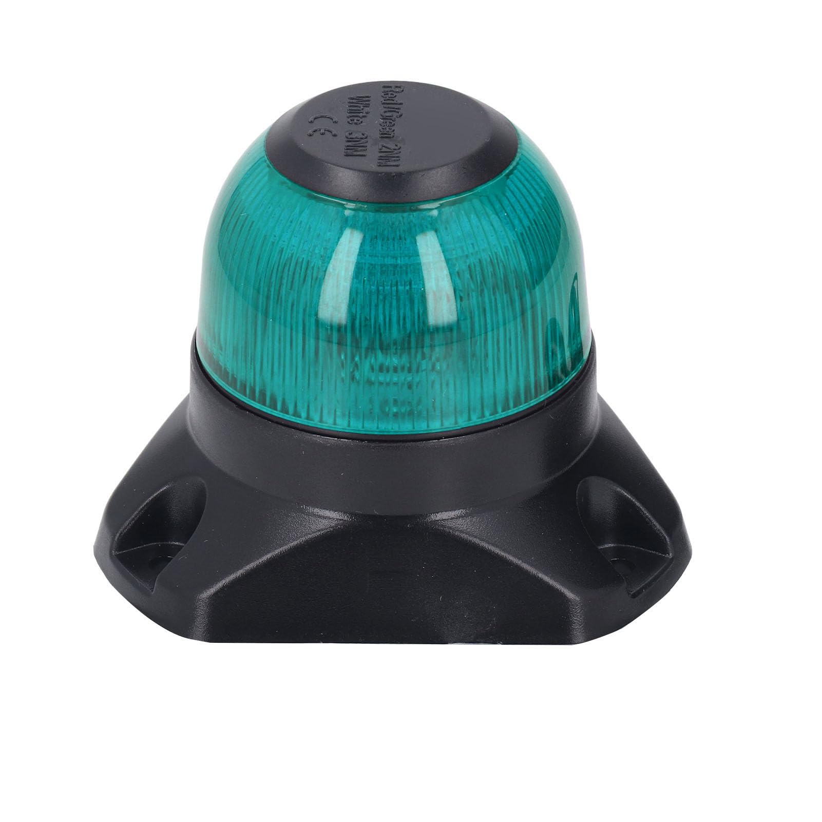 Luce di navigazione a LED per barche, luce di poppa marina, luce di navigazione pieghevole impermeabile IP67 antiabbagliamento con consumo di energia basso di 3 W per yacht da (Verde 2NM 101LM)