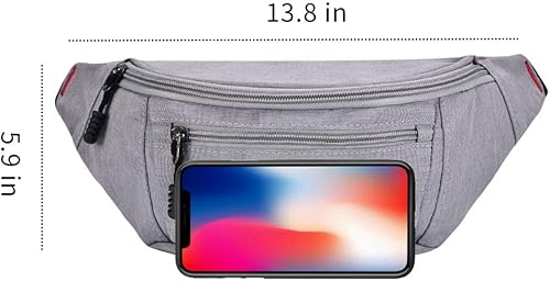 Miniatura 6 de Paquete de 2 riñoneras para hombres y mujeres, riñonera deportiva impermeable para viajes, senderismo, correr, 1pack-púrpura