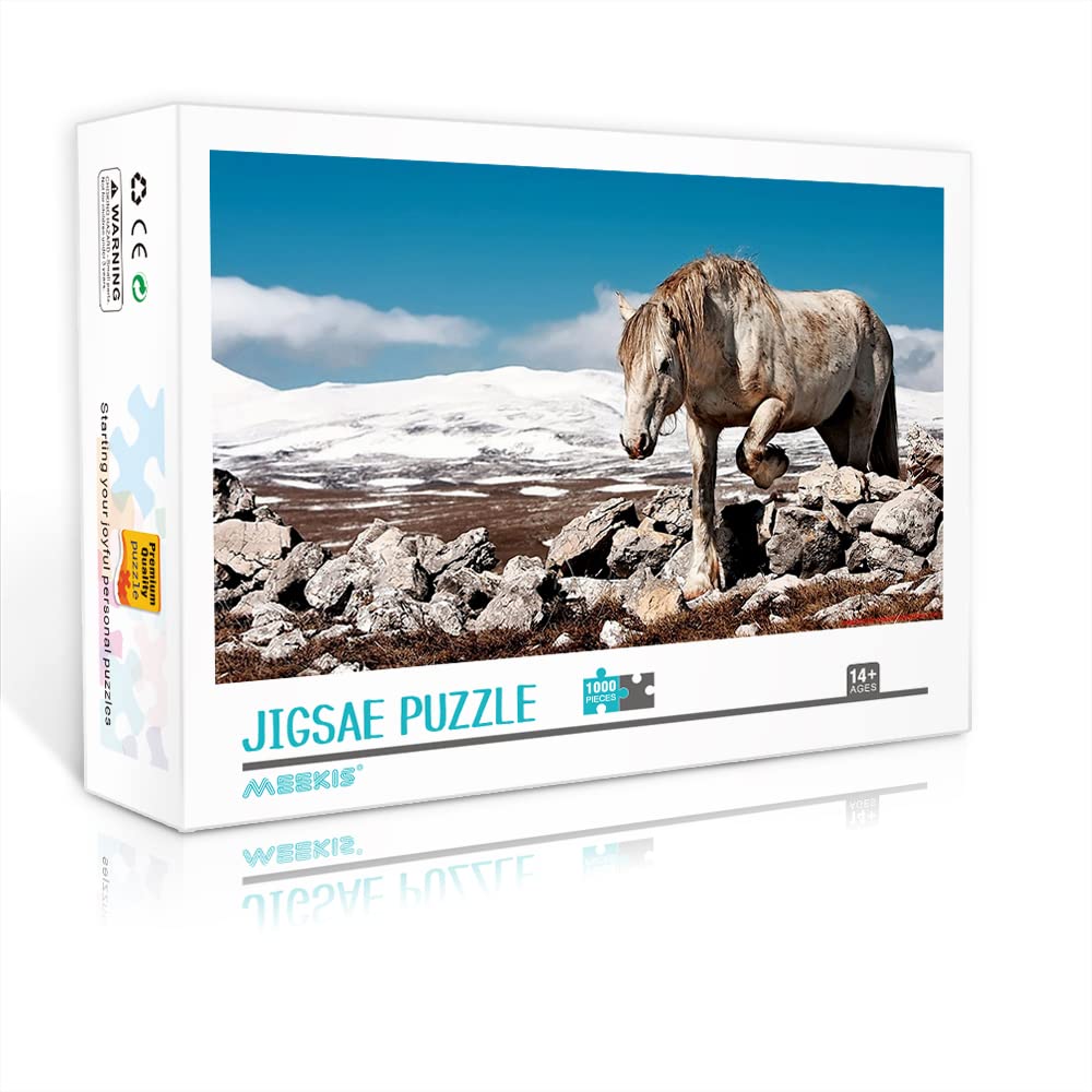 Puzzle dla dorosłych 1000 sztuk puzzle z koniem łamigłówki łamigłówki gra puzzle prezent 1000 sztuk dla dorosłych i dzieci inteligencja wyzwanie puzzle
