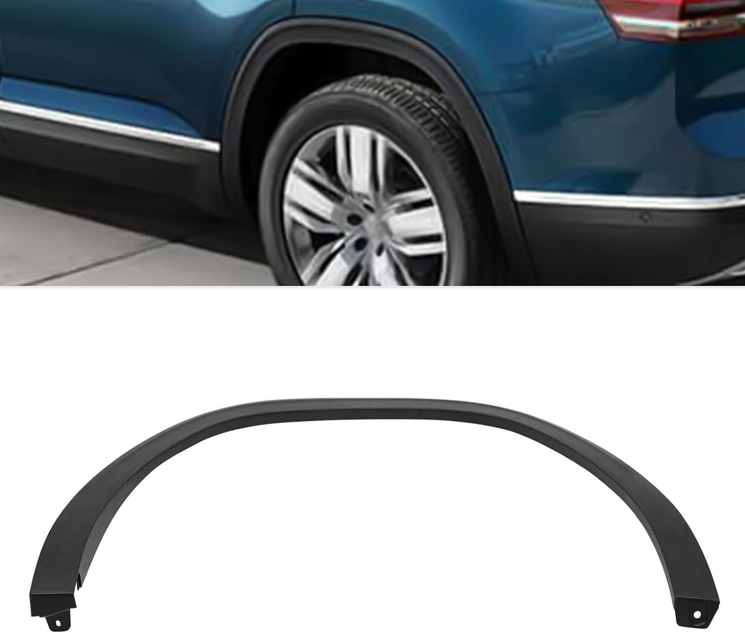 Rear Fender Trim Rear Wheel Arch Fender Flares for 2018-2020 Volkswagen Atlas Driver Side Fender Trim Molding OEM 3CN853818B9B9, 3CN853817B9B9 (Left)