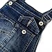 KIDSCOOL SPACE Little Big Girls Denim Overalls,Washed for Soft Stretch Jeans Workwear,Blue,7-8 Years