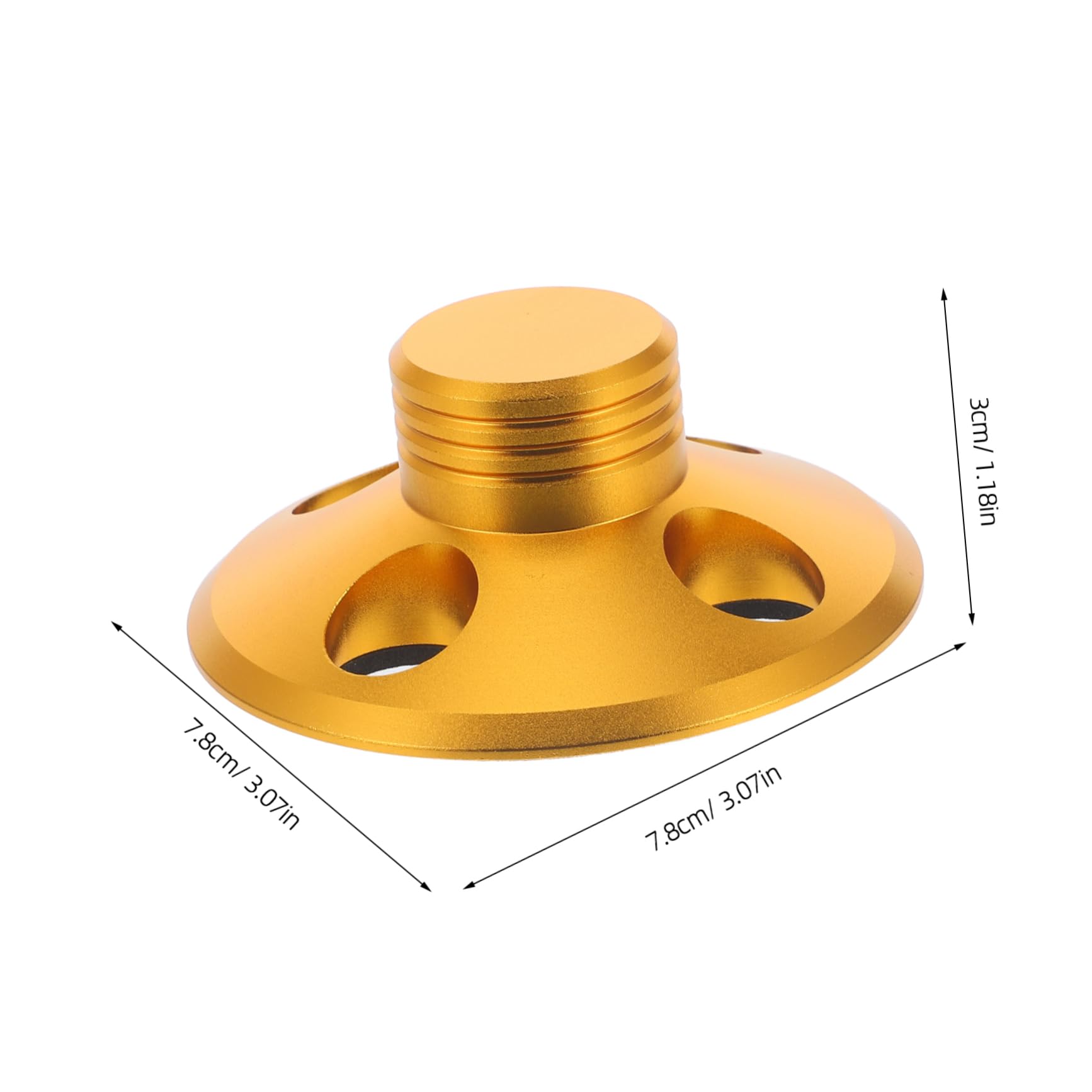 VILLCASE Estabilizador de Peso Récord Tocadiscos de Vinilo Aleación de Aluminio Reduce Vibraciones de Audio Instalación Elegante