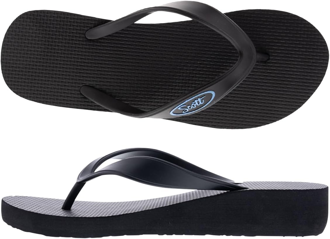 Scott Hawaii OLU Flip Flop | Women's Wedge | Rubber Strap Wedge Flip Flop