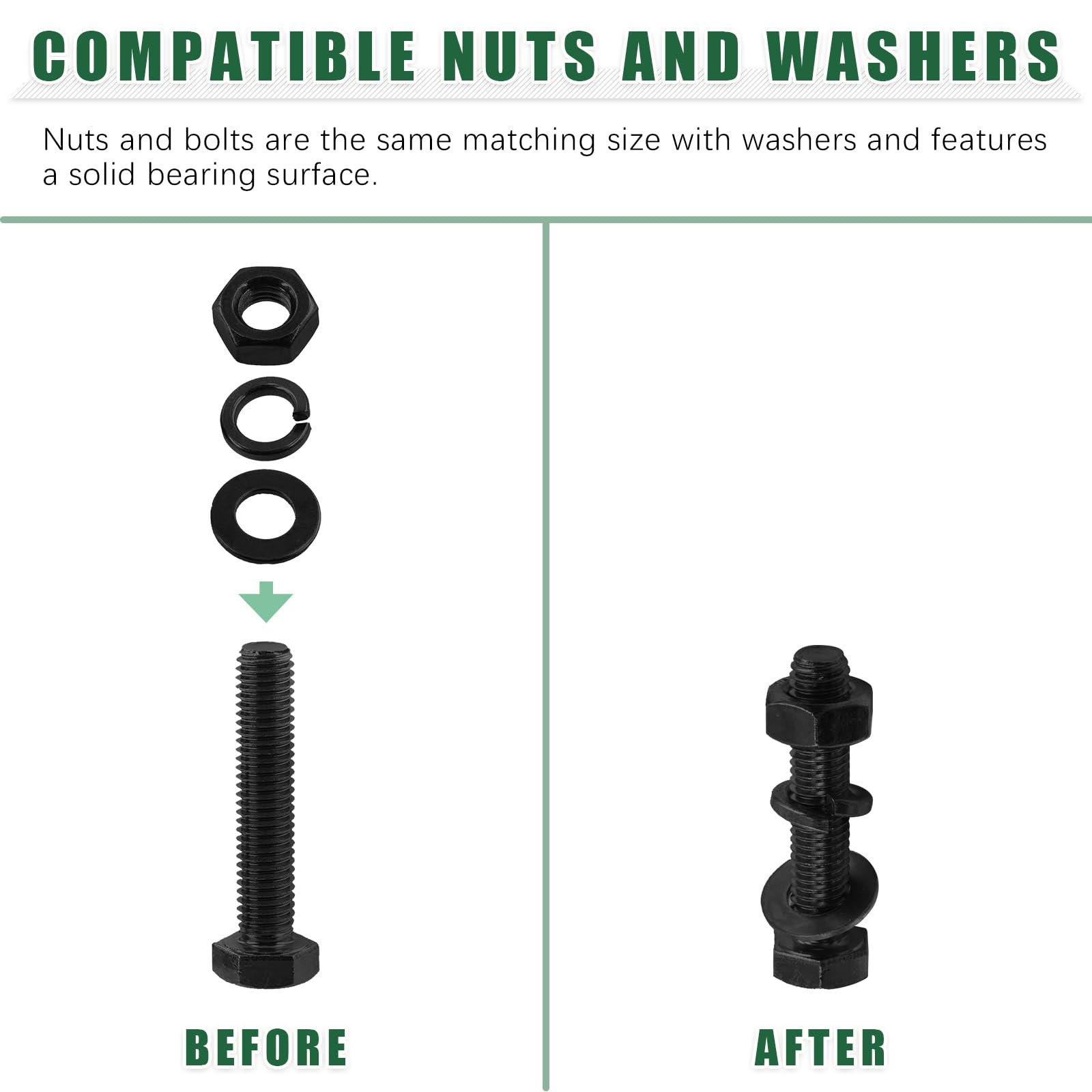 Keadic 1045Pcs Grade 8.8 Metric Bolt Assortment Heavy Duty Bolts and Nuts Kit - Image 3