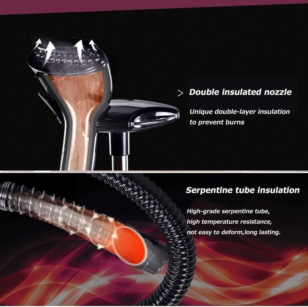Piroscafo for indumenti verticale con serbatoio dell'acqua da 2,5 litri Ferro da stiro multifunzionale con regolazione a 9 marce, Piroscafo professionale for uso domestico da 2000 W