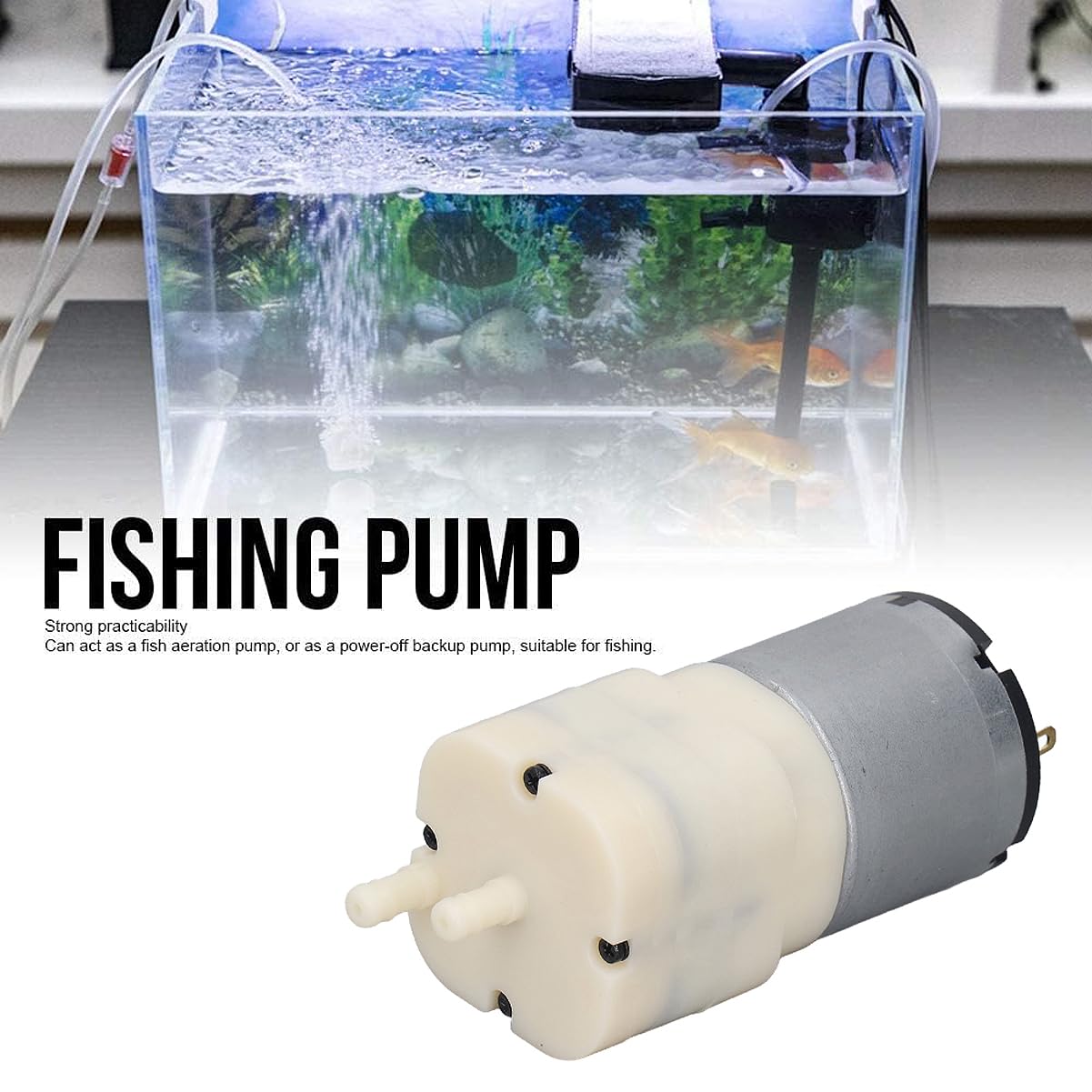 Micro Pompa A Vuoto DC 12V, Motore Micro Pompa A Vuoto 12V A Bassa Rumorosità, Pompa Elettrica Ad Aria Con Grande Volume D'Aria 8,0 Lpm, per Apparecchiature Mediche, Acquari, Pompa Ad Aria
