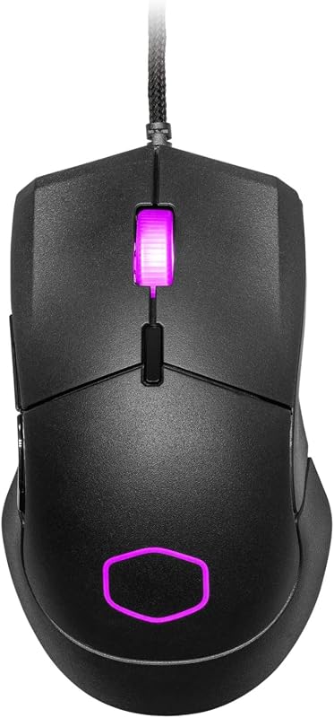 MM310 Wire Gaming Mouse Black, Adjustable 12,000 DPI, Palm|Claw Grip, PixArt Optical Sensor, Ultraweave Cable, PTFE Feet, RGB Lighting ((MM-310-KKOL1) | 12000 DPI sensor, Palm and claw grip, PixArt optical sensor, Ultraweave cable, PTFE feet, RGB lighting