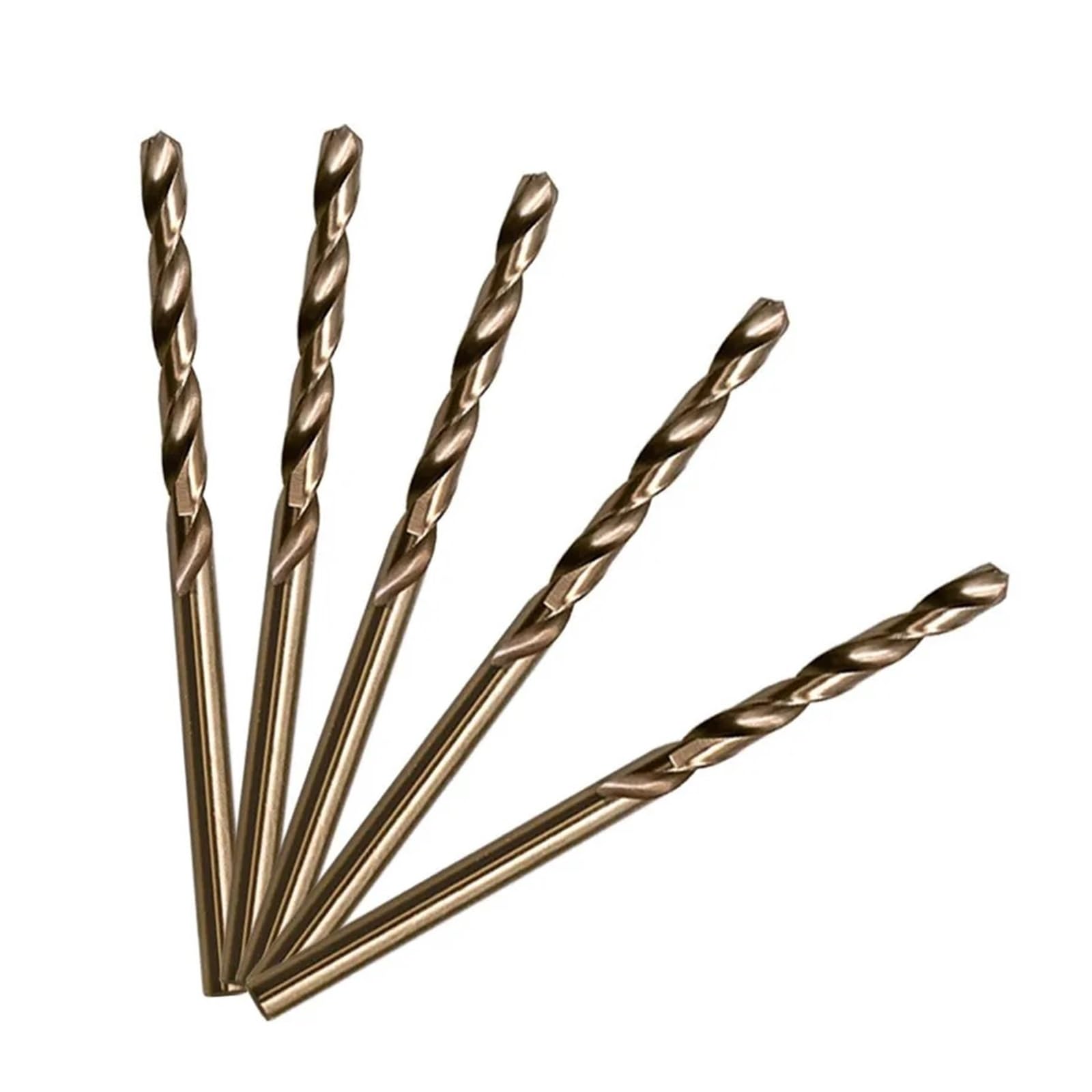 Brocas HSS de cobalto M35, 10/20/50 Uds., for perforación acero inoxidable | Brocas de cobalto con mango recto for mecanizado de metales duros y acero inoxidable(20pcs)