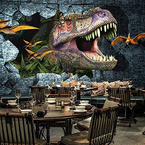 JFSZSD Papier Peint Mural Poster Géant 3D Dinosaure Enfant Chambre Garcon Fille Ado Décoration De La Maison 200CMx140CM