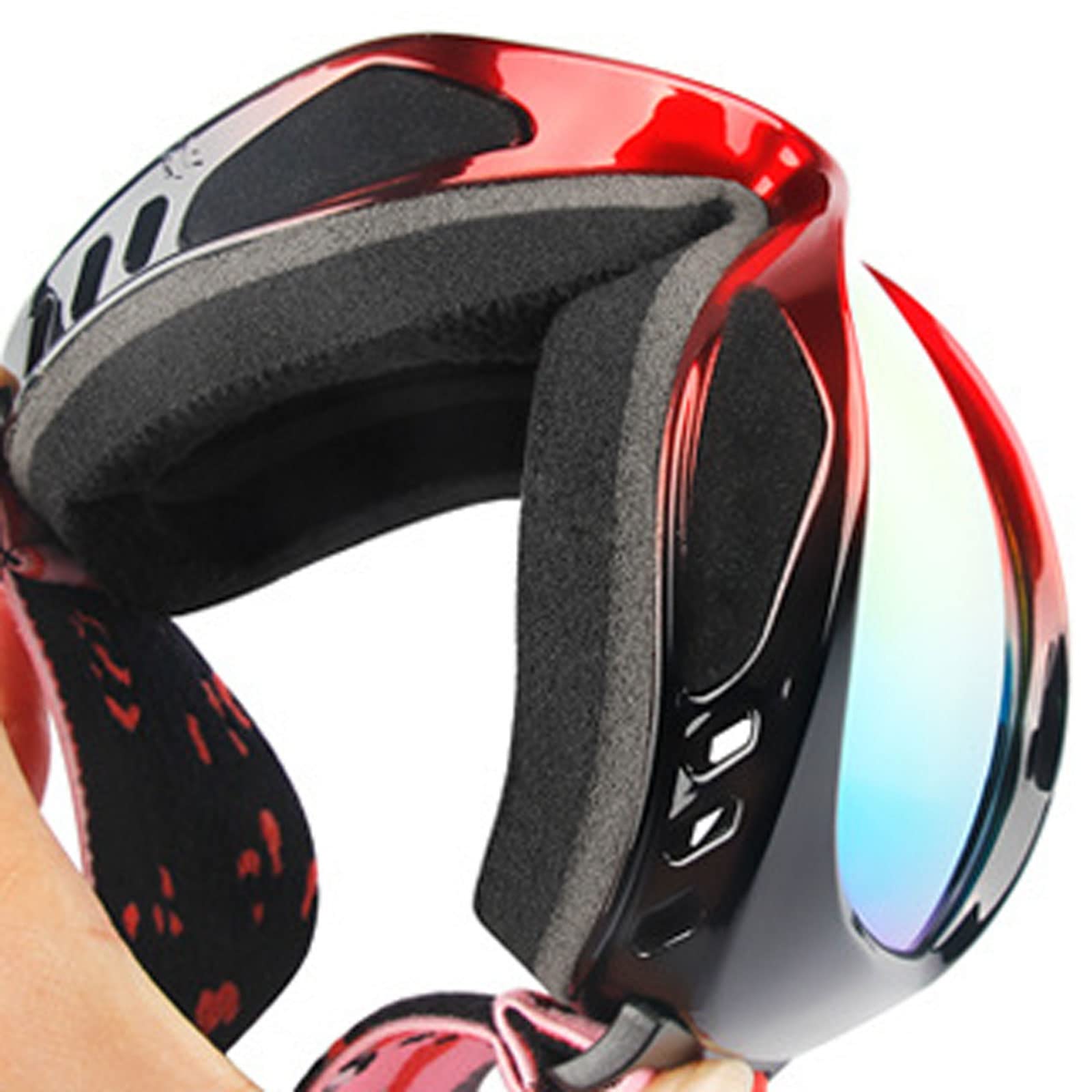 DieffematicHXJ Gogle narciarskie Gogle narciarskie - Okulary Gogle narciarskie/snowboardowe dla mężczyzn, kobiet i młodzieży (Color : Schwarz)