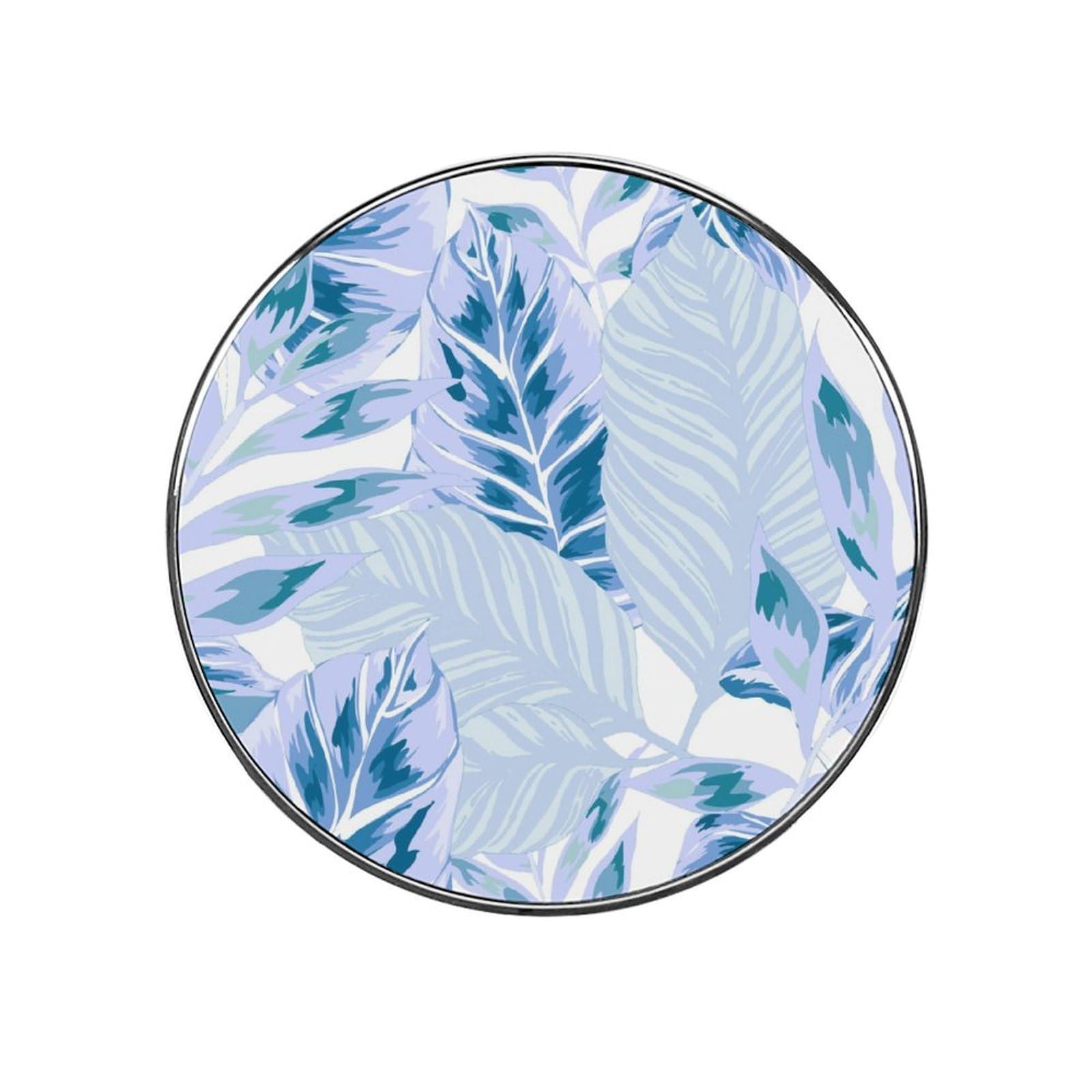 Blue Leaf Alloy Fridge Magnet For Office Cabinet Refrigerator Whiteboard Photo