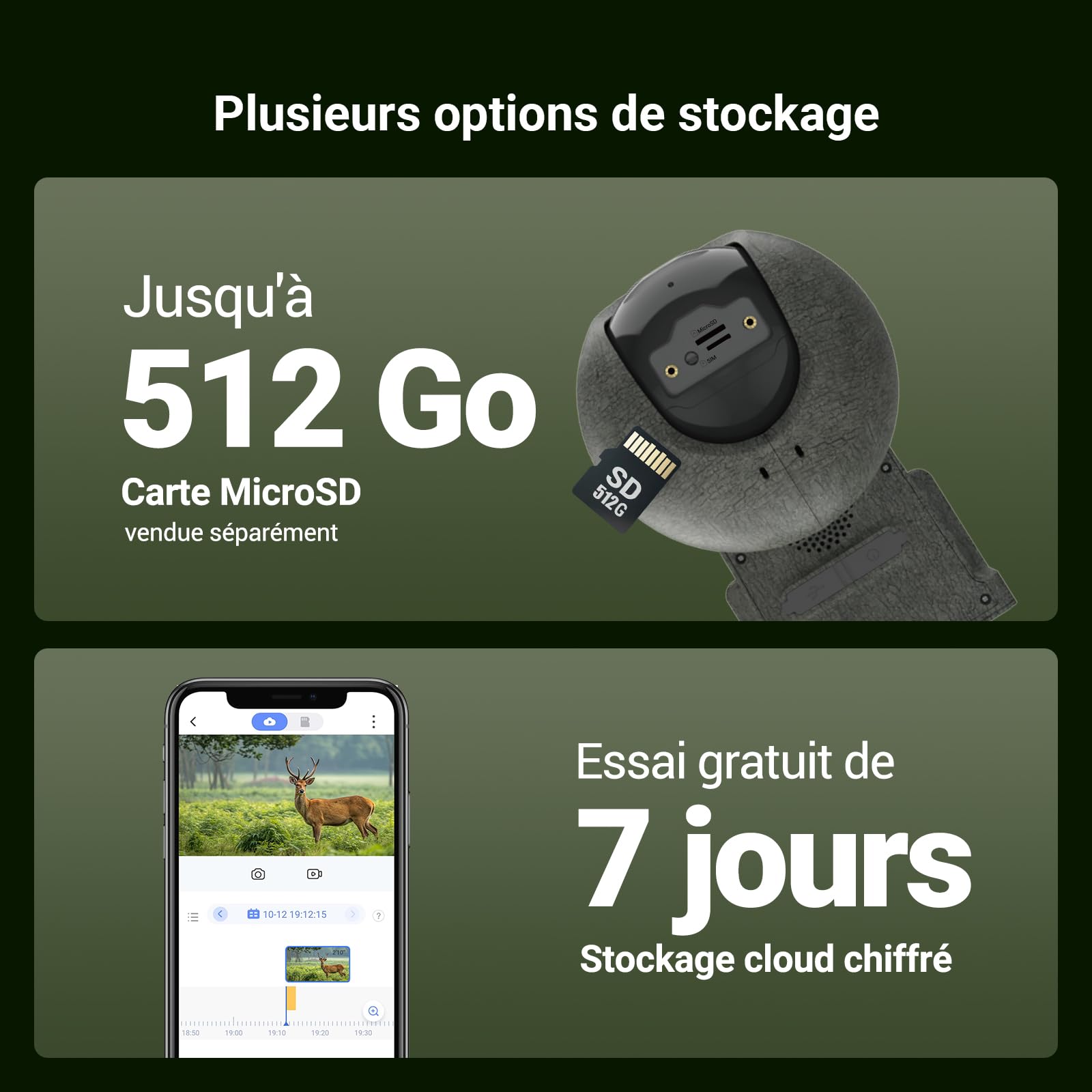 EZVIZ 4G LTE 4K Camera Surveillance WiFi exterieure sans Fil avec Panneau Solaire, 4G/Wi-FI basc.Auto, Mode AOV, Détection 20+ Formes d'animaux, Humaine/véhicule, 360° PTZ, EB8 Pro 4G 8MP Kit