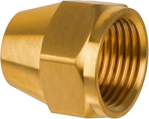 Tuerca de 38 ", tubo de latón SAE 45 grados Flare tubo, propano, LP y gas natural, tubo de cobre de aceite, instalación de tubería de extensión