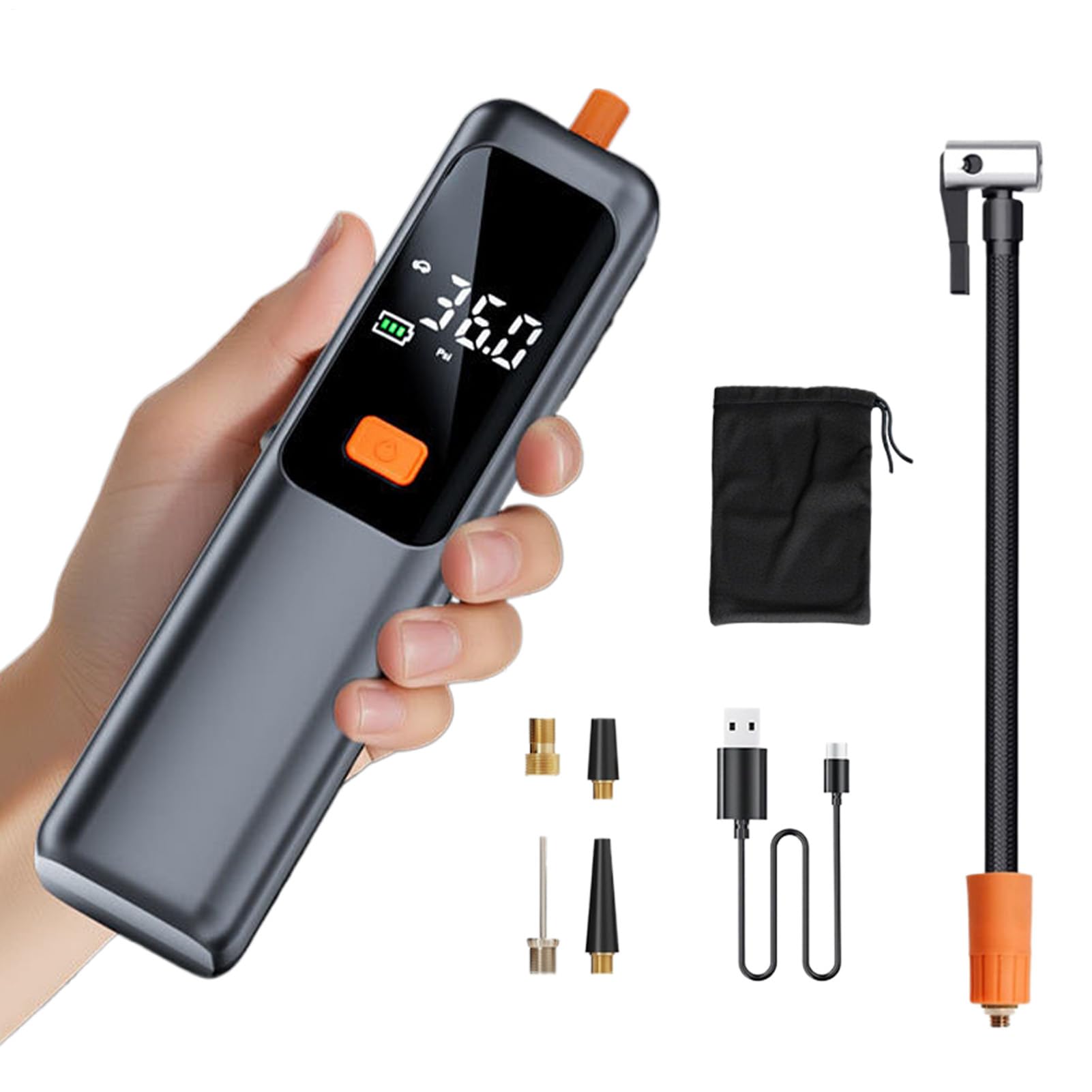 Inflador de neumáticos Recargable, Adaptador
