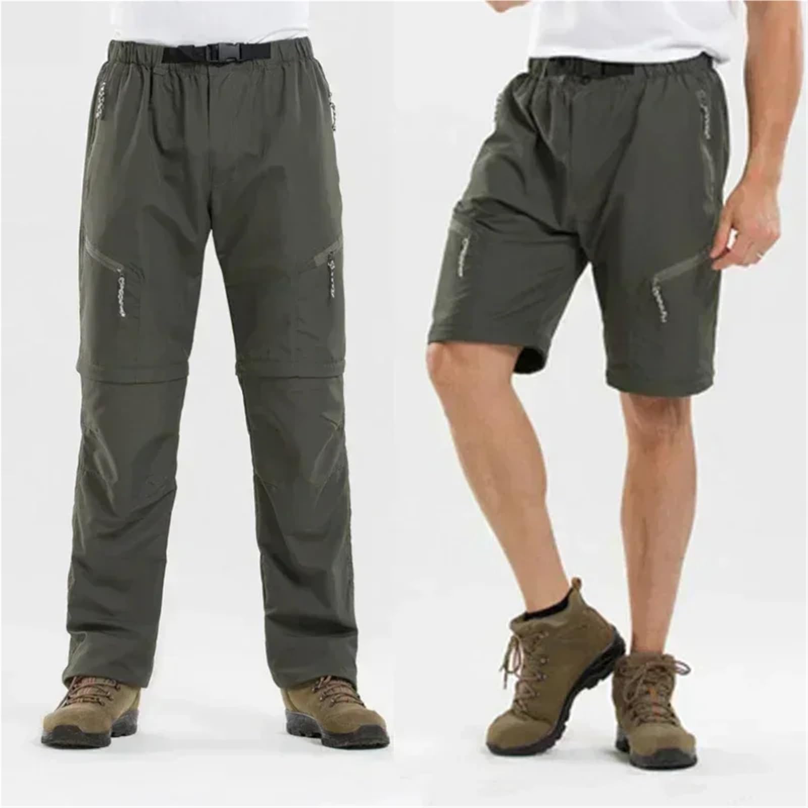 Pantalones Cargo de Secado rápido for Hombre y Mujer, Impermeables, for Escalada, Trekking, Campamento, Trabajo, elásticos Desmontables para Senderismo, Pesca, Esquí Y Acampada