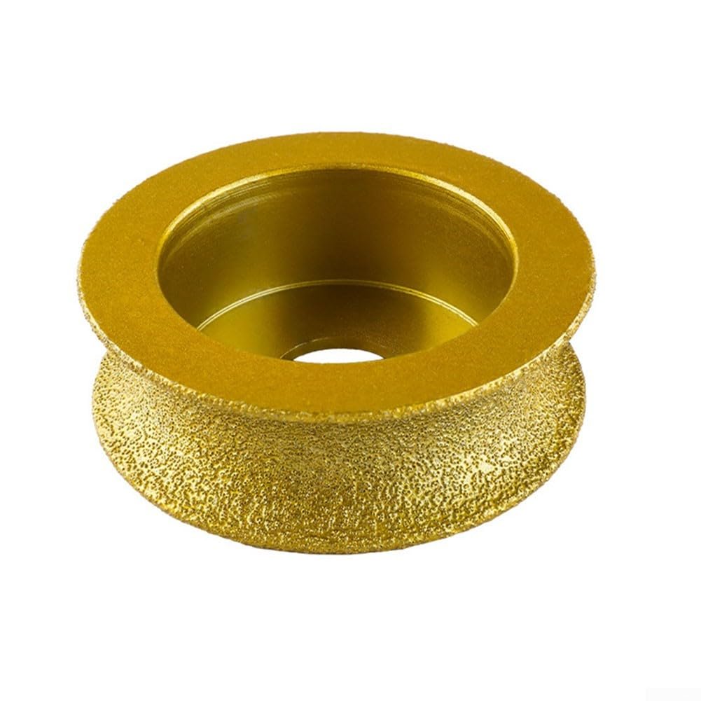 Mola a testa tonda brasata sottovuoto 74 x 20 mm per l'uso su superfici dure in pietra e vetro in lavori di costruzione (15 mm)