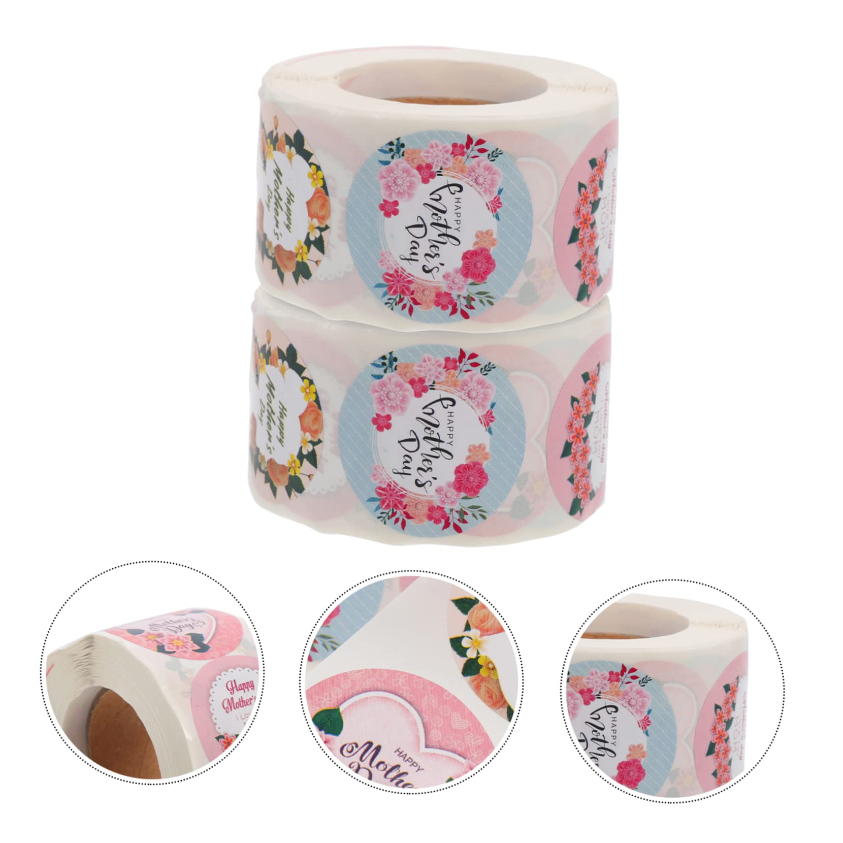 Lurrose 5 Set Adesivi Per La Festa Della Sacchetti Trasparenti Ringraziamenti Bomboniere Etichette Adesive Per Feste Con Logo Articoli Decorazioni Adesivi Per Buste 2 * 5
