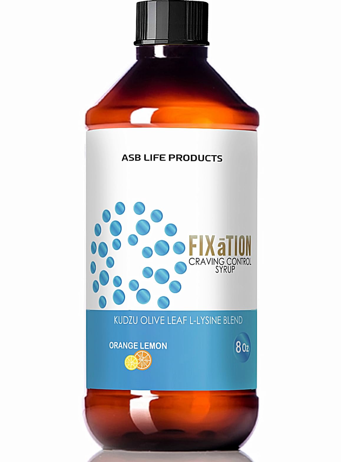 Fixation Syrup Anti-Alcohol Cravings Management Alcohol Support Kudzu Milk Thistle L-lysine Olive Leaf Pancreatin