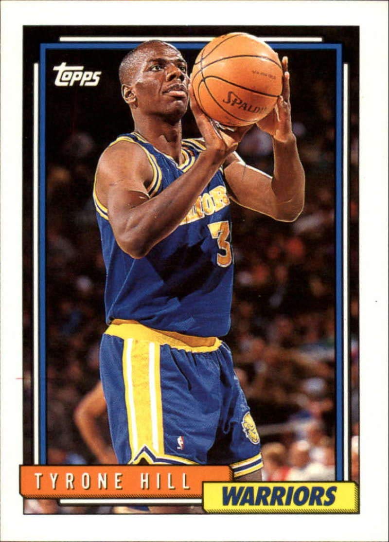 Amazon.com: 1992-93 Topps Basketball #162 Tyrone Hill Golden State Warriors  Official NBA Trading Card : Collectibles & Fine Art