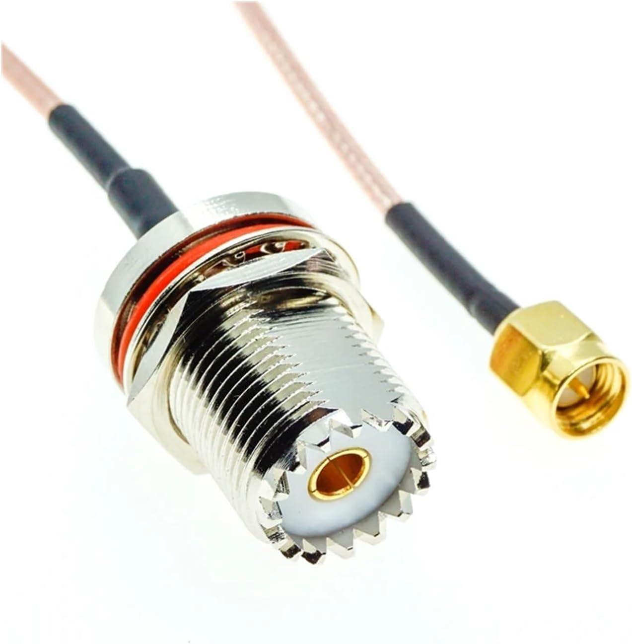 RG316 SMAオス&rarr;SO239 UHFメスバルクヘッドPL259同軸R/F延長ケーブルジャンパーピグテール(10M)