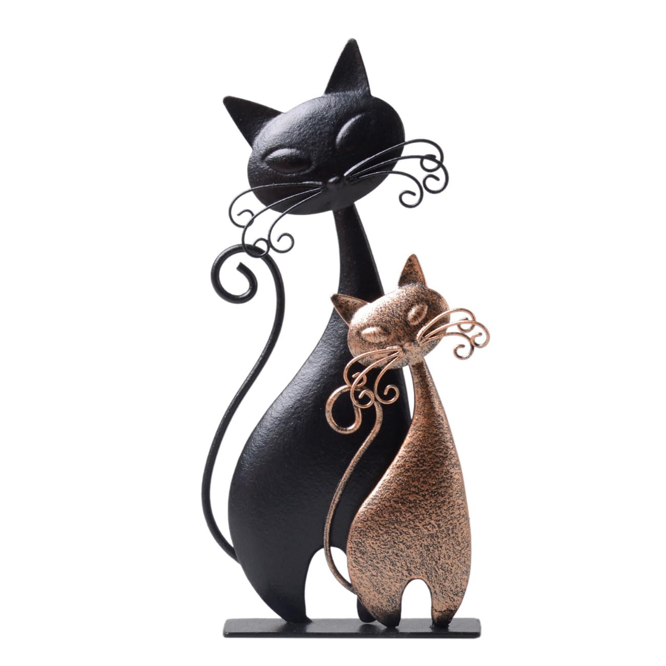 SEINHIJO Gatto Scultura Statua Moderna Statuetta Decorazione Animale Figurina Regali Casa Ornamento Soprammobili Metal Arte 24cm