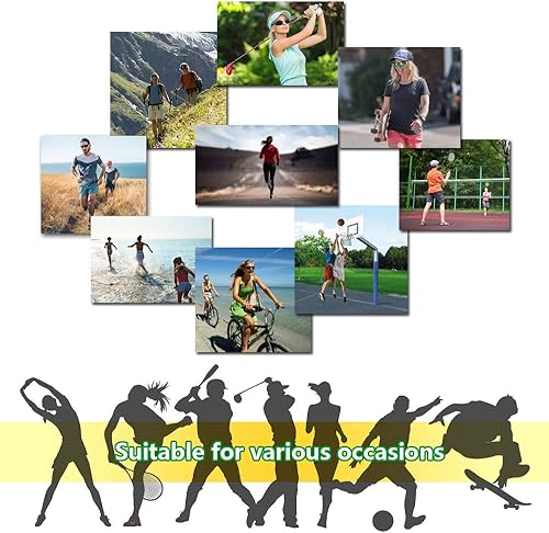 Miniatura 7 de Alamic Correa para lentes de sol, correa ajustable de 16 pulgadas, correa de retención de gafas sin cola, soporte para gafas, paquete de 3, Negro -