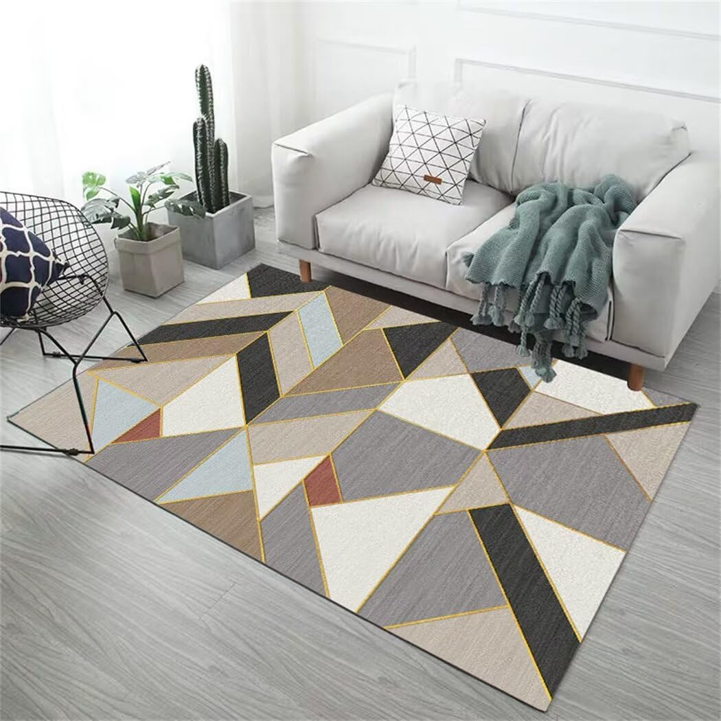 Moquette couloir et tapis à poils courts moderne gris 200x250cm antidérapant