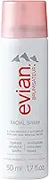 BRUMISATEUR Evian Spray facial 50 ml, névoa de água mineral hidratante para rosto e pele, refresca a maquiagem e tonifica a pele, mini spray facial aprovado pela TSA para hidratar e apoiar os cuidados