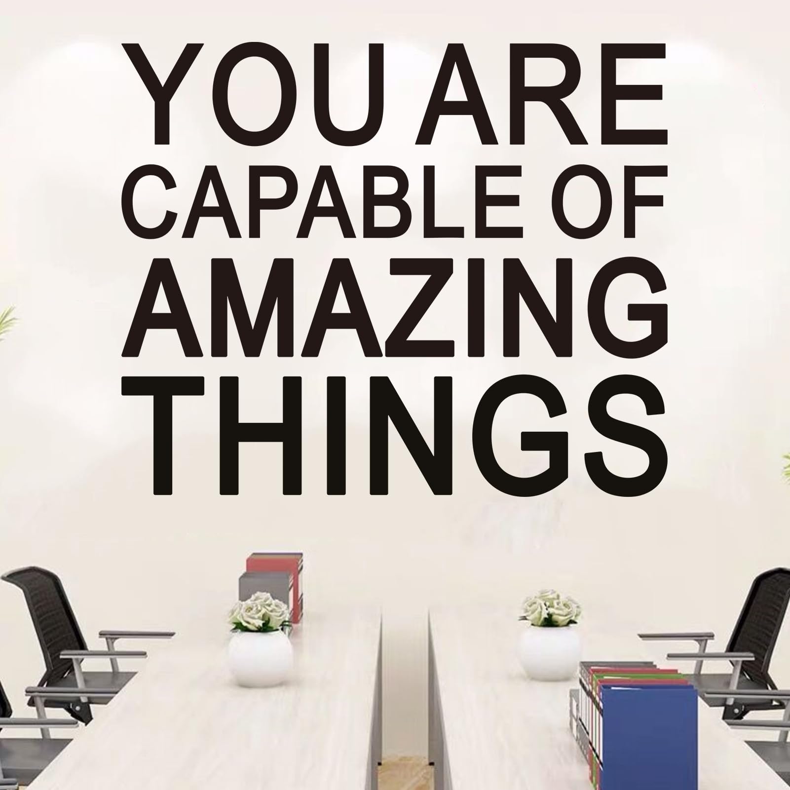 Large Gym Wall Decal – Motivational Quote 'You Don’t Have To You Get To' In Matte Black, 20" X 50" Vinyl