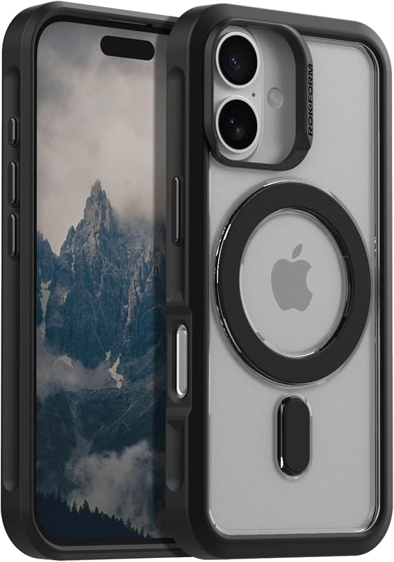 Rokform Slim Case Compatible with The iPhone 16, Drop Tested (Clear)