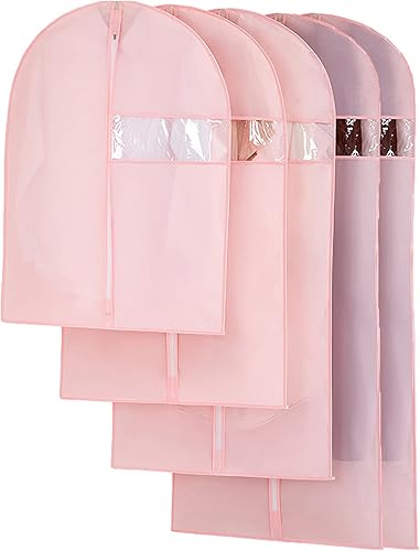 Bolsas de ropa a prueba de polvo con cremallera y agujero para los ojos para colgar fundas de ropa PEVA translúcidas para almacenamiento de armario,