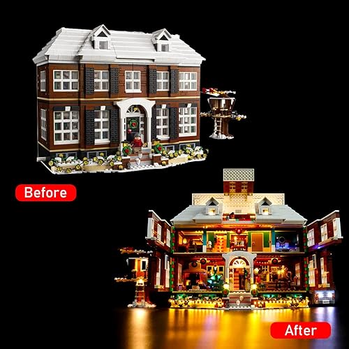 Miniatura 2 de VONADO Kit de luces LED para Lego Home Alone exclusivo 21330 (sin modelo), juego de iluminación LED para decoración Lego Ideas 21330 modelo de