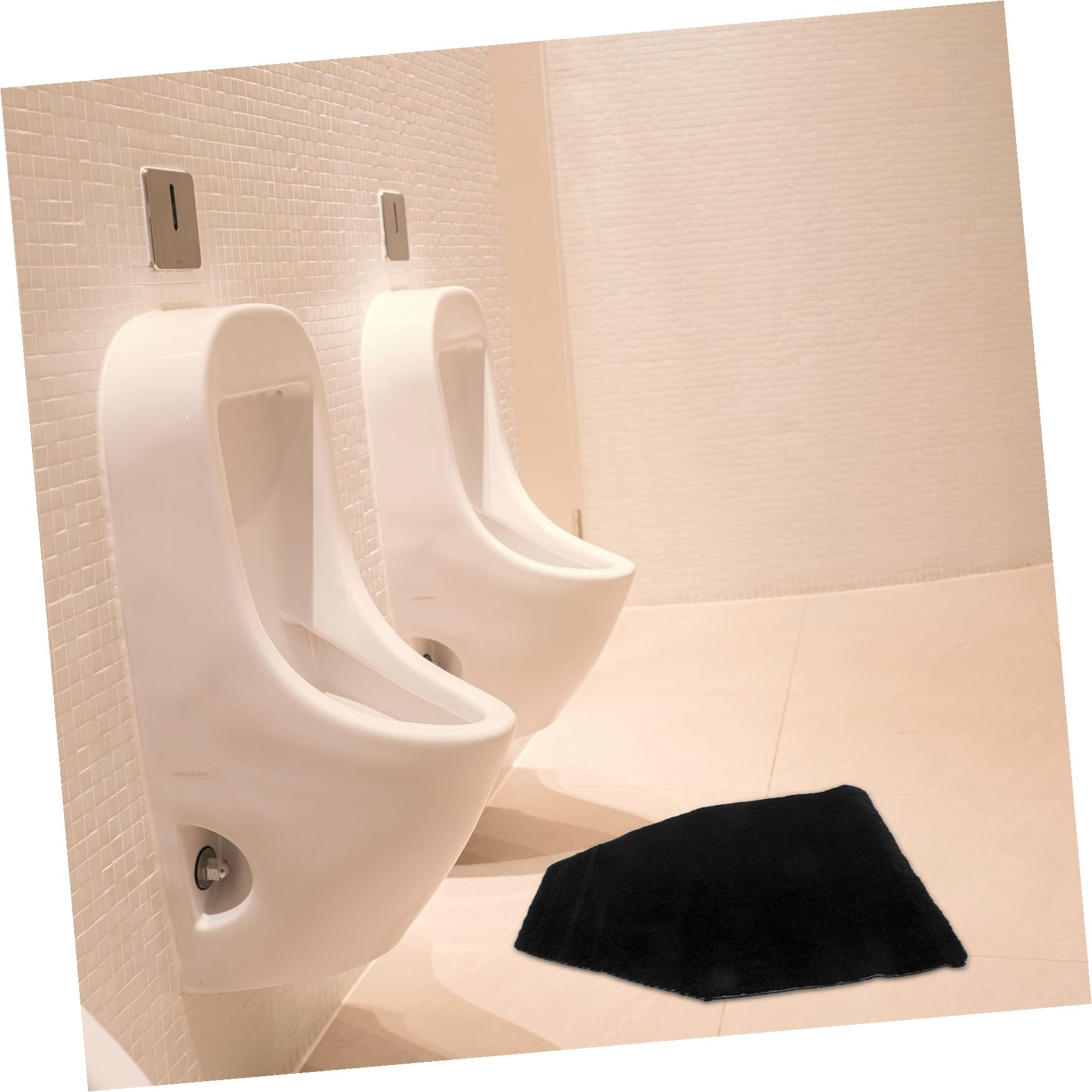 Tappetino antiscivolo per orinatoio da uomo, super assorbente, con retro in TPR impermeabile, ideale per bagni commerciali, bar e ristoranti, facile da pulire