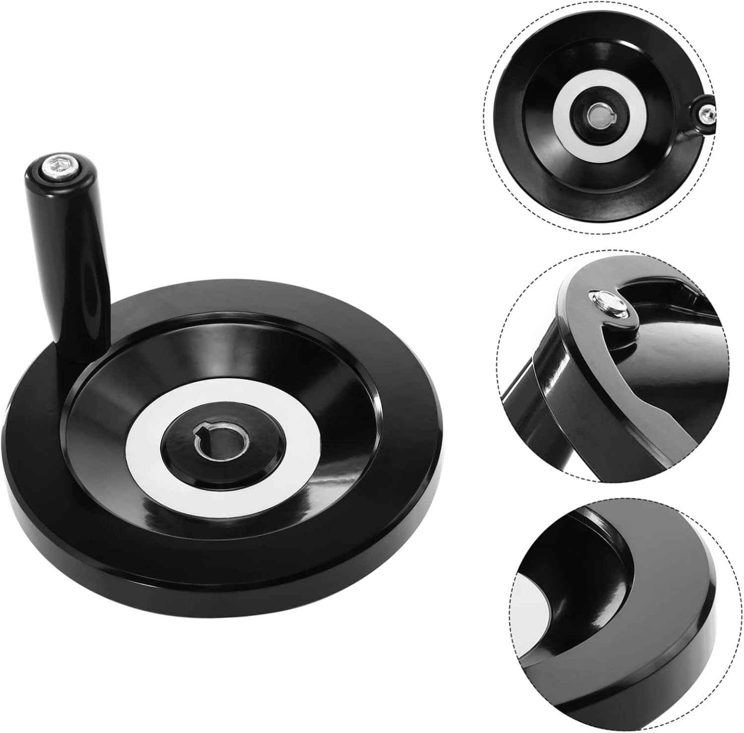 Premium Mechanical Hand Wheel Removable Handle Round Design for Precision Adjustments Milling Machines and Woodworking and Lightweight for Easy Use