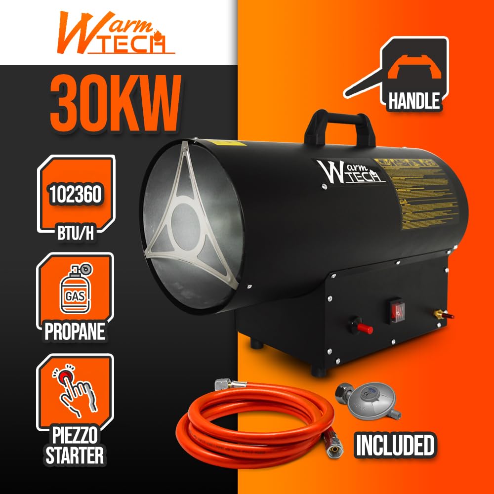 Canon à chaleur au gaz 30 KW - 650 mètre cube/H - Warm Tech