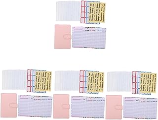 Didiseaon 4 Conjuntos Manual Fichário De Orçamento De Dinheiro Fichário De Orçamento Com Envelopes De Dinheiro Fichário Capa Transparente Fichário De Folhas Soltas Organizador De