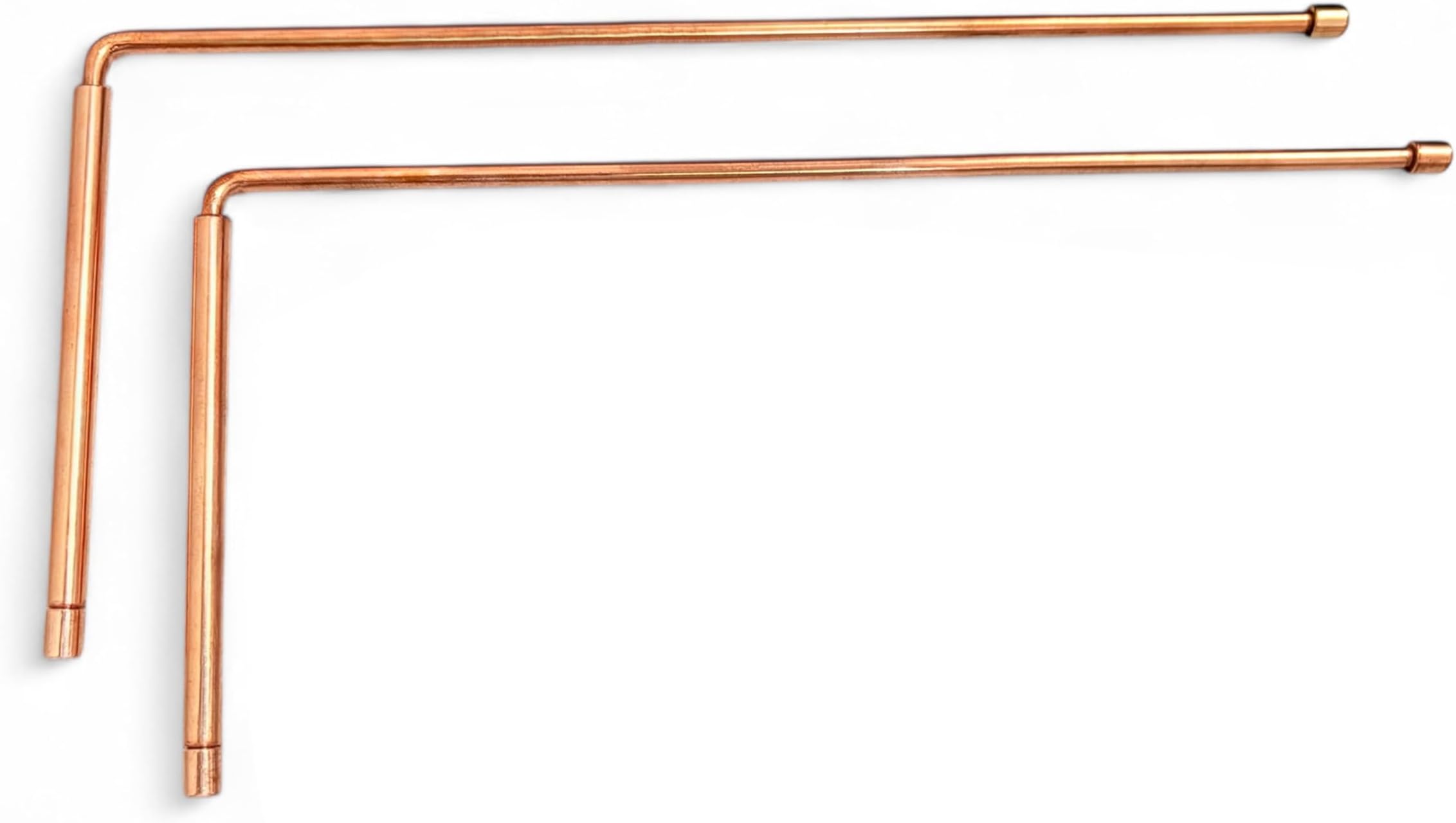 Copper Dowsing Rods Pair | Diameter-5MM | Aura Energy Checker | Feng Shui | Reiki | Dowing Rod | Diving Rod | Dowsing L Rods Pair | Only 2 Rod |