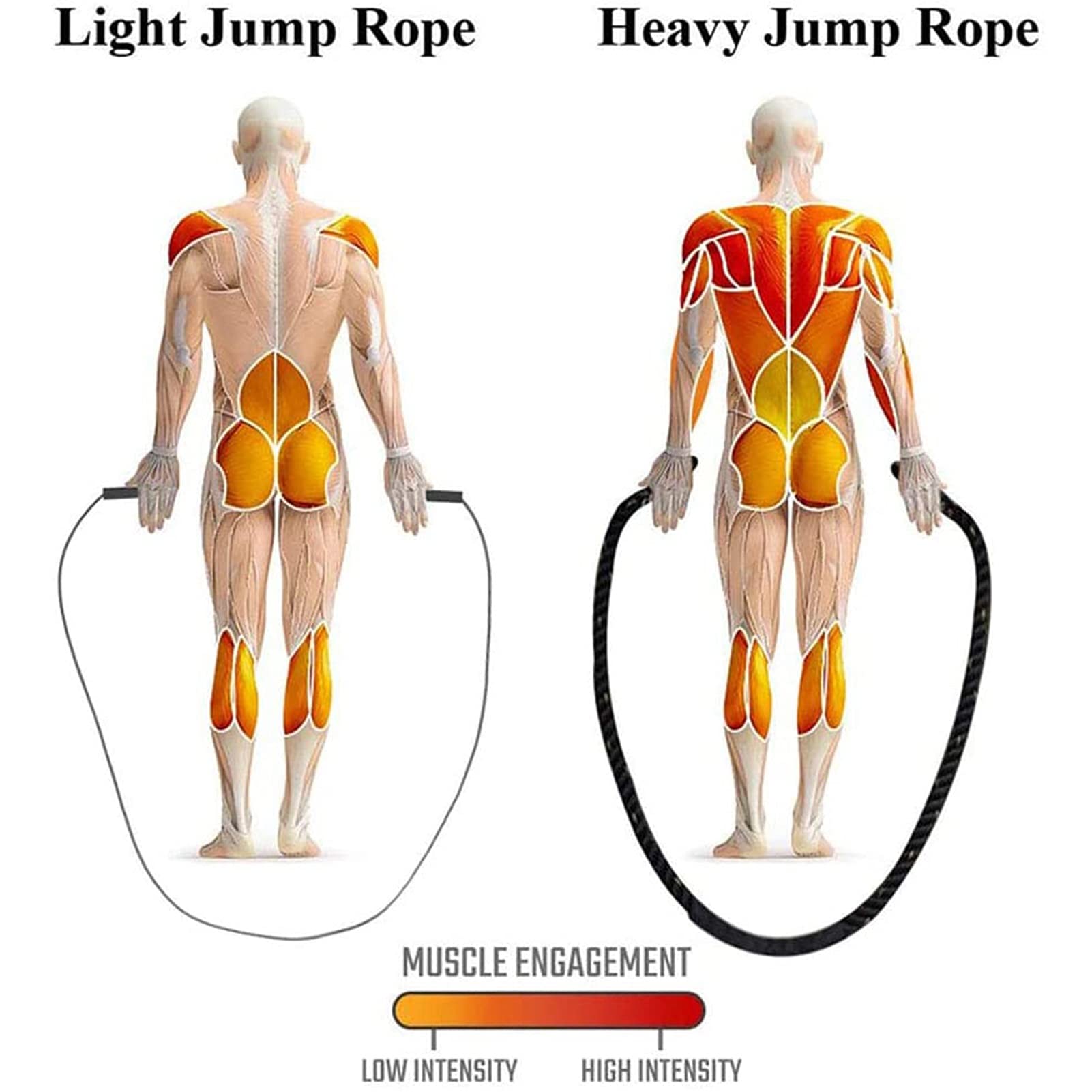 battle rope Corde Combattimento per Esercizi 2,8 M, Corda per Saltare con Pesi per Adulti, per Muscoli, Rafforzamento Della Forza E Perdita Peso, Corde per Esercizi per Allenamenti Di Tonificazione E