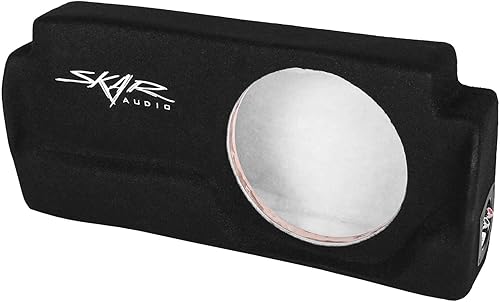 Miniatura 2 de Skar Audio Caja de subwoofer sellada de 10 pulgadas compatible con camiones de cabina doble Toyota Tacoma 2016-2023