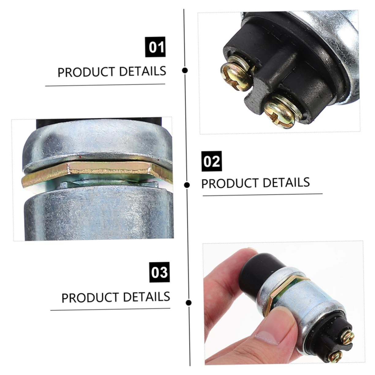 MOLUCKFU Car Horn Button Replacement Push Starter Switch for Vehicles Durable Easy Installation Compatible with Cars Trucks