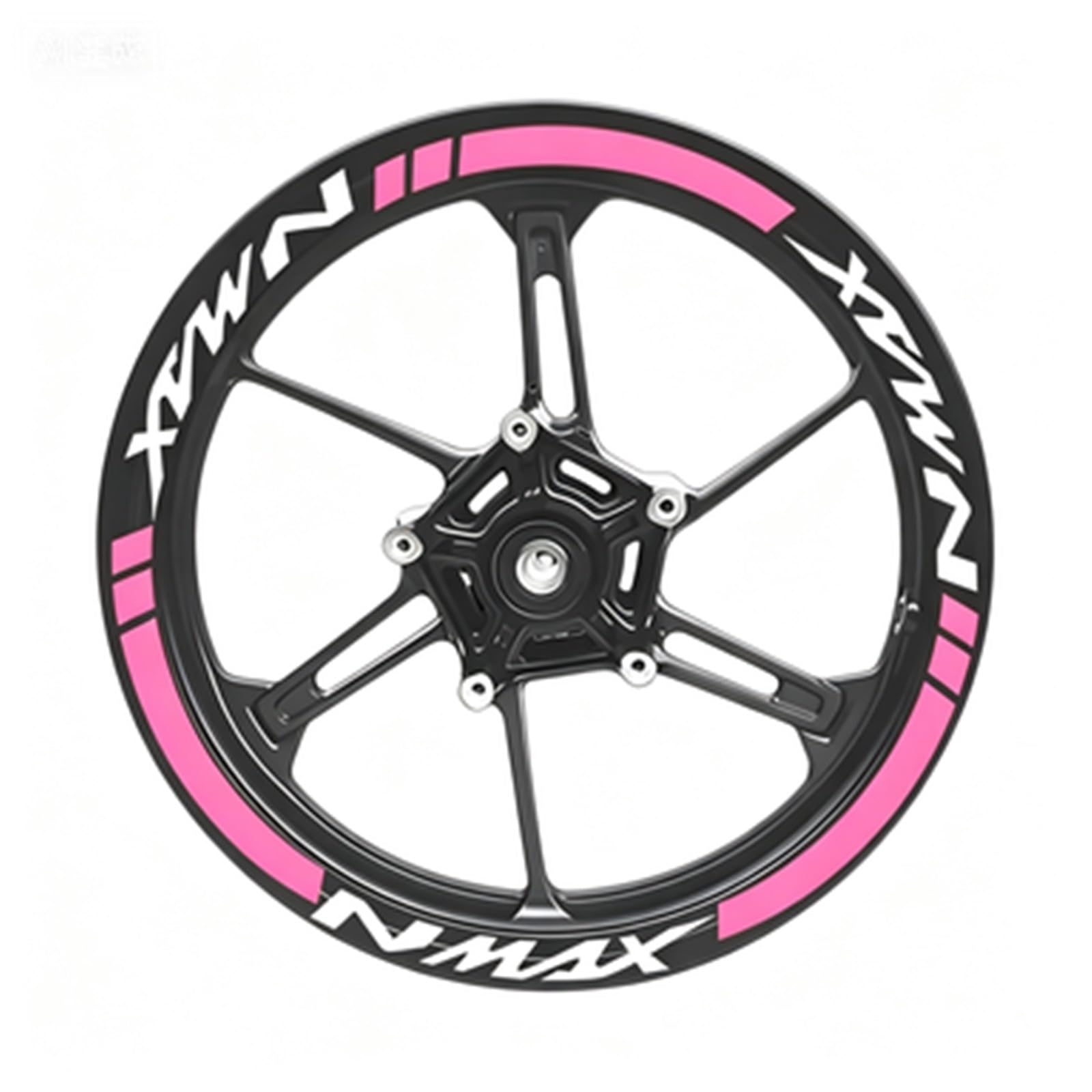 Motorcycle Wheel Sticker Racing Rim Stripe Decal Decoration for Yamaha NMAX N Max N-max 155 125 Motorbike(Color3)