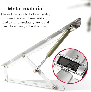 Lid Lifter Bed Risers, Hydraulic Bed Lifter Hydraulic Bed Lift Mechanism Set, Gas Piston Bed Lift Mechanisms For Sofa Bed Box Storage Queen Twin Space Saving DIY Project Hardware(Black,800mm)