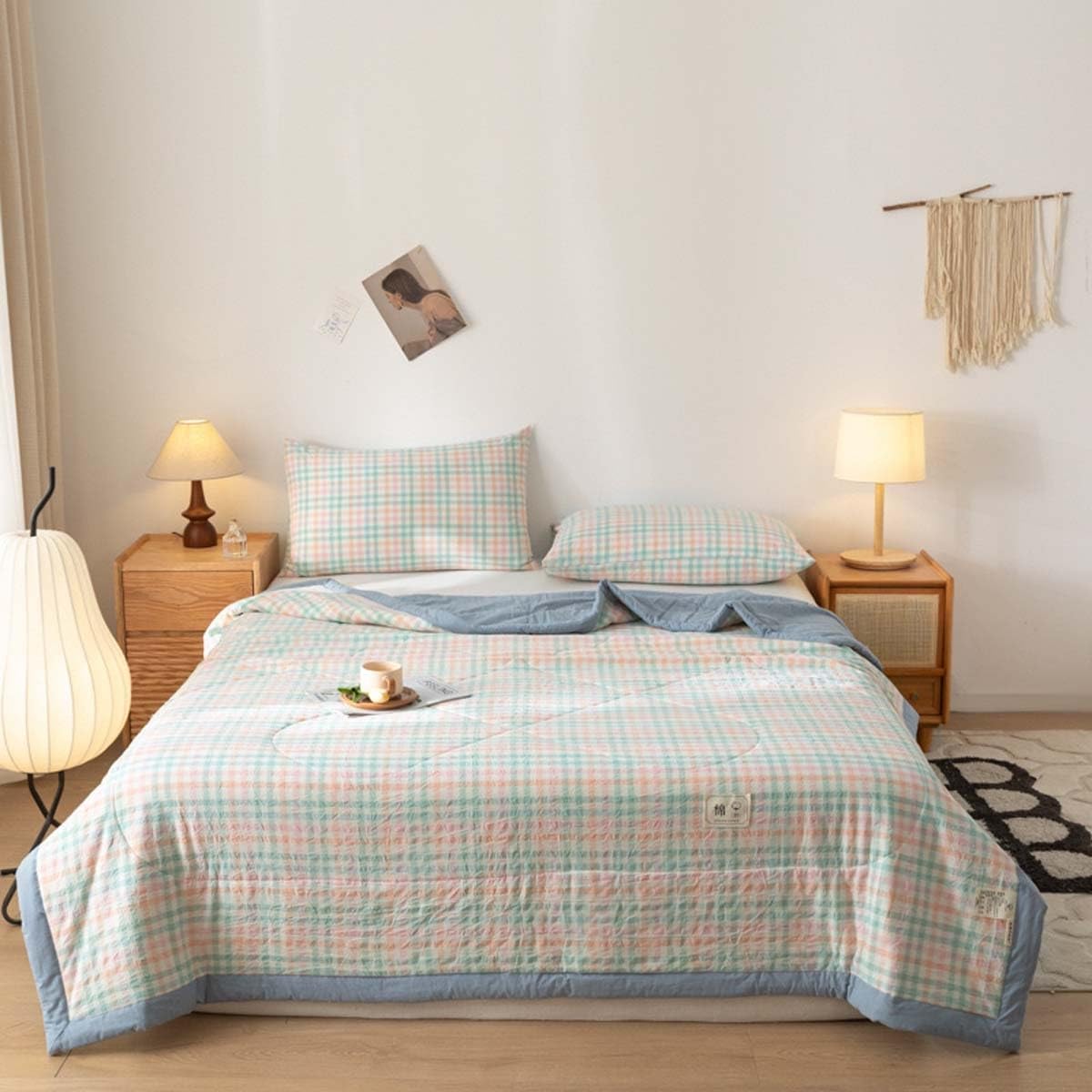Coverlet Bedspread Spring/Summer Summer Quilt Bedspreads 180 * 200/200 * 230cm King Size Queen Full Size Bedding Sets Lightweight Soft Quilt for All Seasons,soft and Comfortable(Q,200 * 230cm)