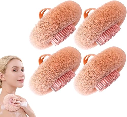 Miniatura 8 de Super suave pelota de baño con ventosa de girasol, nueva esponja de baño exfoliante 2025 con cepillo de limpieza y anillos para dedos para mujeres y