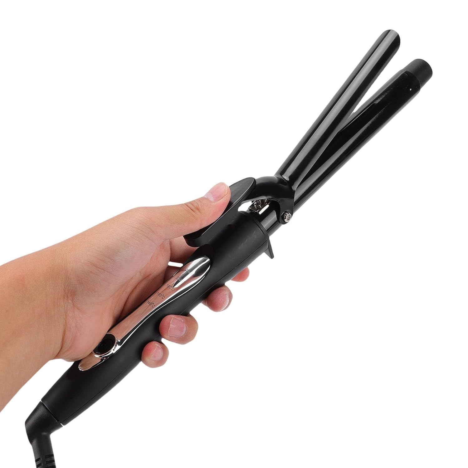 ZJchao 25mm Curling Iron 5 Temperature Settings Fast Heating Ionic Hair Curler with Swivel Cord for Long Short