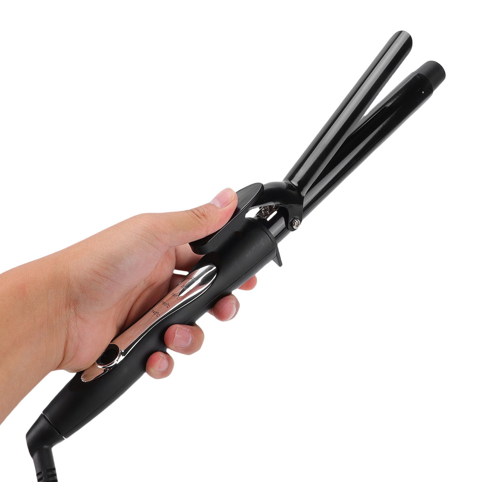 ZJchao 25mm Curling Iron 5 Temperature Settings Fast Heating Ionic Hair Curler with Swivel Cord for Long Short