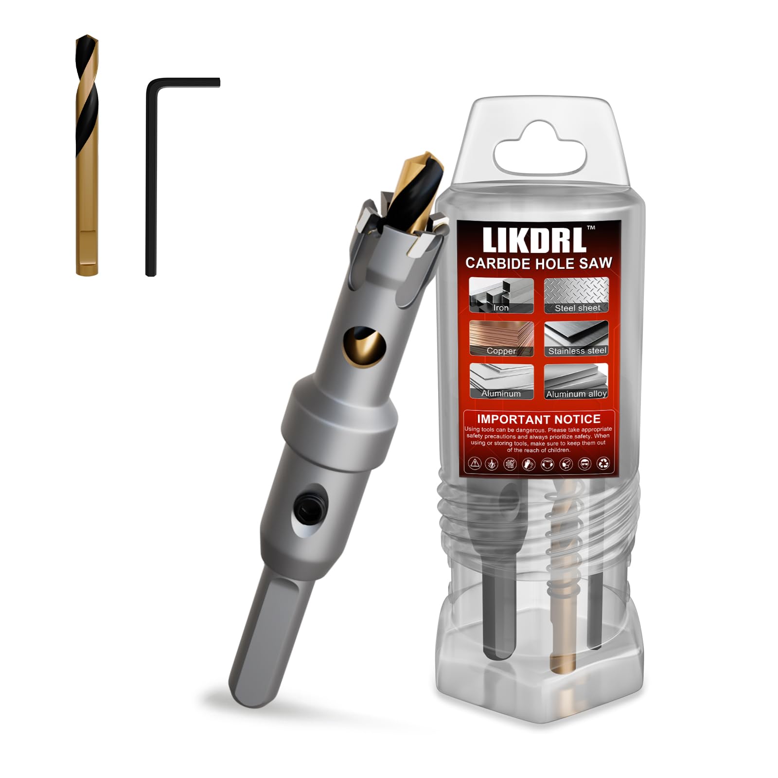 Carbide Hole Saw for Stainless Steel - 1 Inch -16