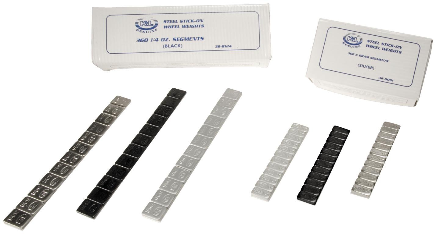 K&L SUPPLY STEEL STICK-ON 5G BLK